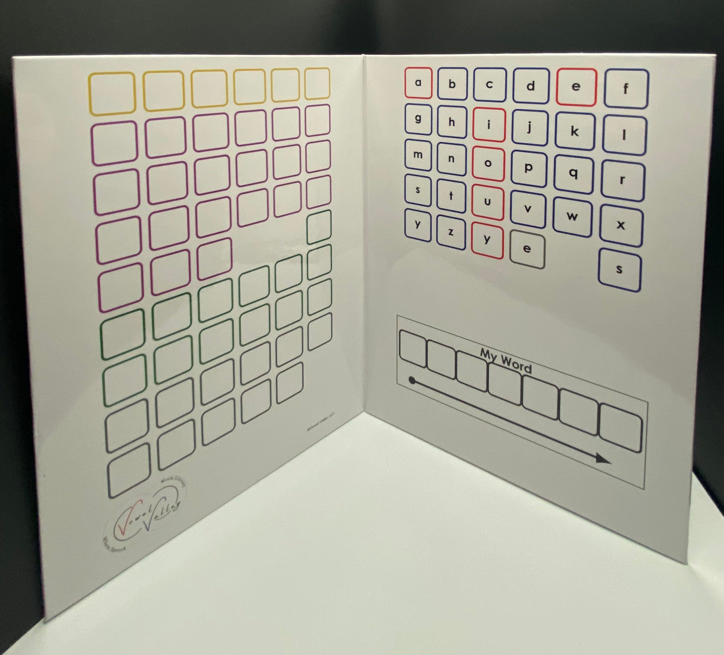 CLEARING OUT SALE 12 Thick Word Building Kits w/ magnetic sheets of tiles (requiring scissor cutting)