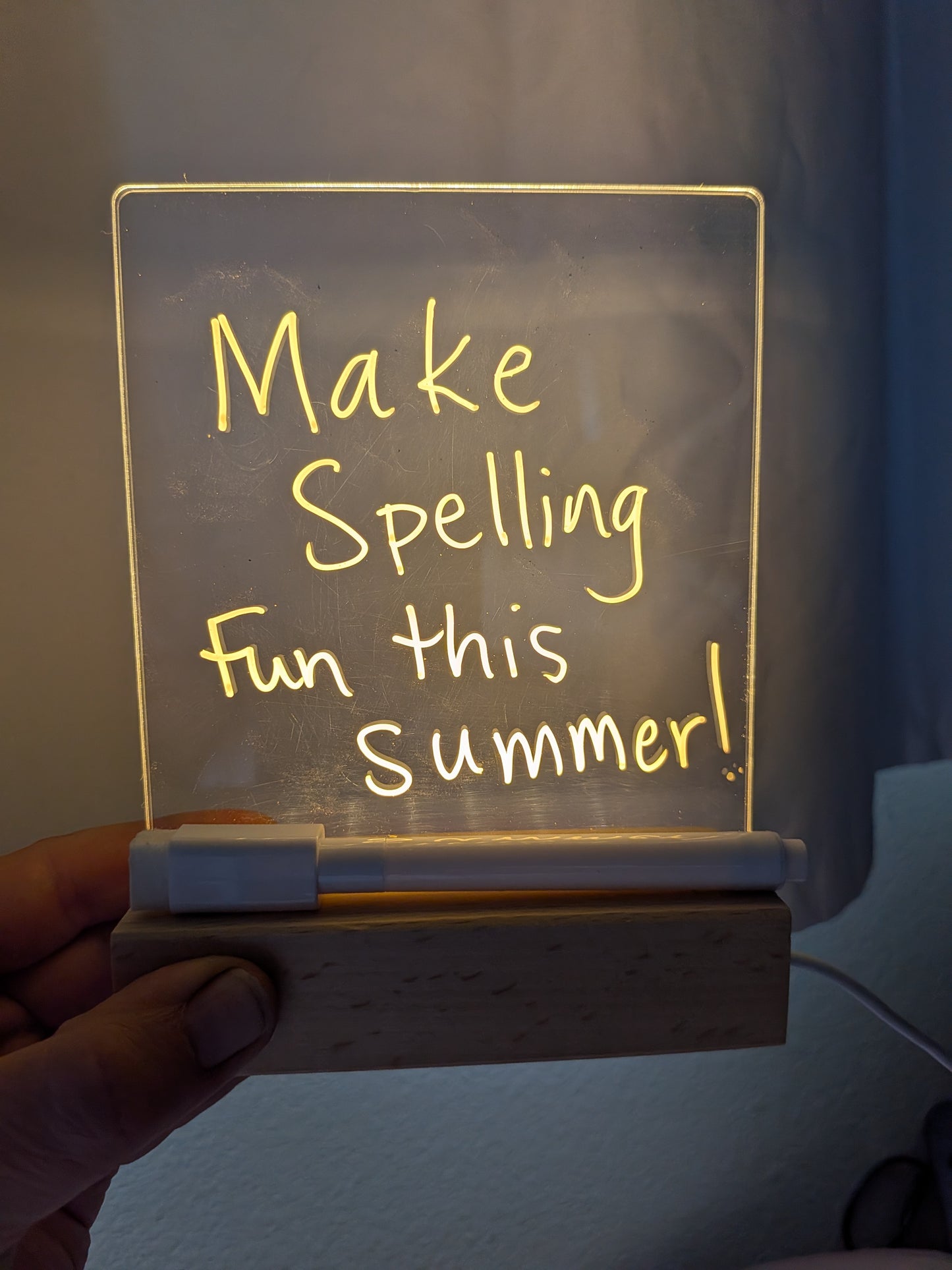 Glowing Message Board