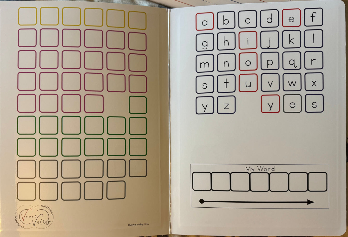Magnetic Word Mapping Folder