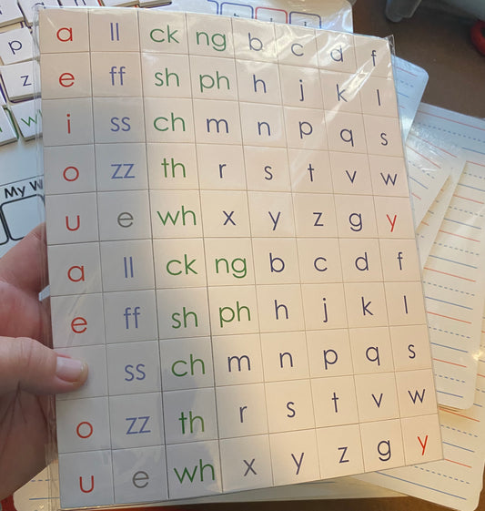 Word Work Magnetic Boards & Tiles Set/6