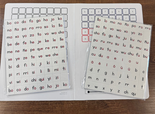 12 Spanish Word Mapping Kits