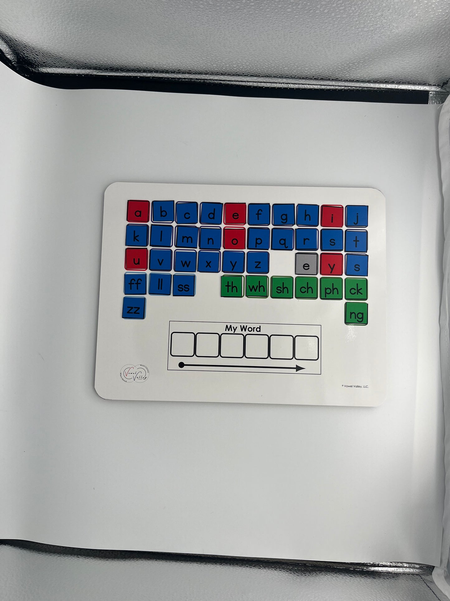 Sheet of 40 Magnetic Graphemes Tiles