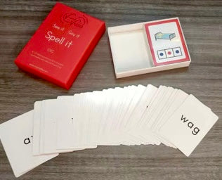 See it, Say it, Spell it CVC practice cards