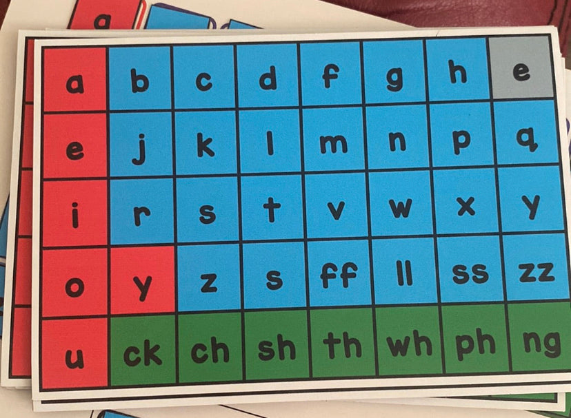 Foundational Set of Magnetic Graphemes Tiles (USA)