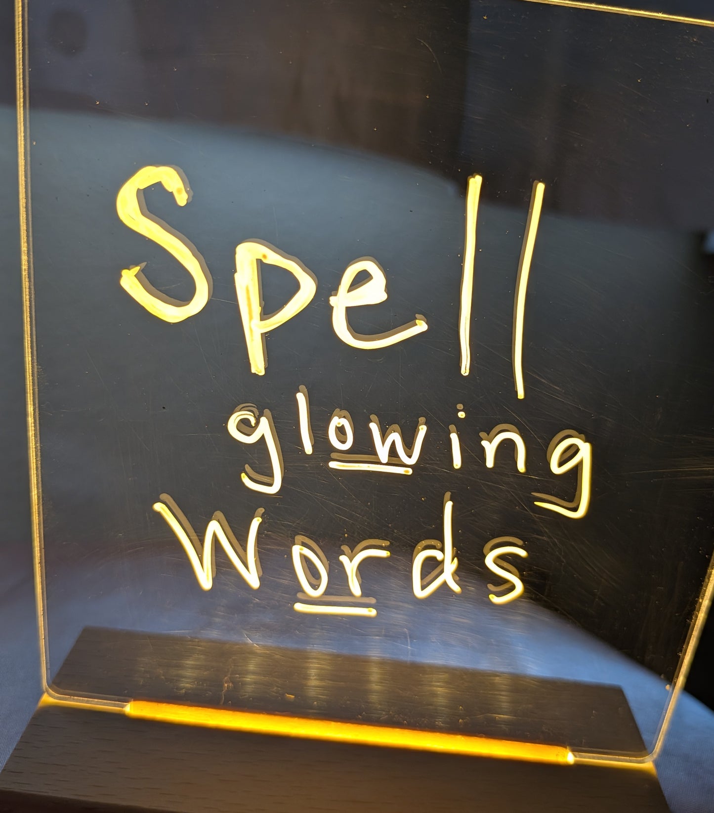 Glowing Message Board